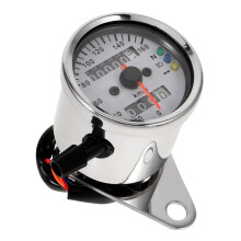 Motorcycle Tachometer Gauge Silver 1 Pack