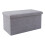 Grey Folding Storage Bench Ottoman 15.75x9.84x9.84 Inch 2