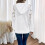 Women's Casual Hooded Pullover with Lace Raglan Sleeves and 5