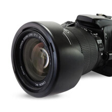 Stri Premium Camera Lens Hood for EF-S 18-135mm Lens (Black)