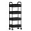 Plastic Rolling Cart with Handle 2-Tier to 4-Tier 2