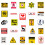 Realistic Warning Signs Stickers Educational Safety Symbols 5