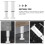 Telescopic Cabinet Bed Legs Adjustable White Metal 2 Pcs 6