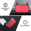 Red Wheelchair Storage Bag with Multiple Pockets 4