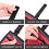 Red Wheelchair Storage Bag with Multiple Pockets 5