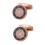 Retro Sewing Buttons Copper 1 Pair 3