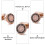 Retro Sewing Buttons Copper 1 Pair 8