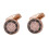 Retro Sewing Buttons Copper 1 Pair 7