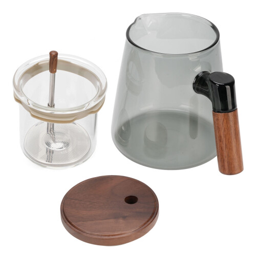 Glass Teapot with Strainer 750 ml Clear Heat-Resistant