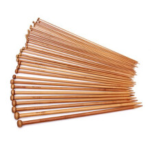 OUNONA Bamboo Knitting Needles Carbonized 36 Pcs