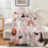 Flannel Blanket Pink Rainbow Halloween Print Reversible 4