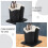Eyeglass Holder Stand Black Plush Lined 2 Pack 6