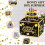 Birthday Money Box Black Gold Fast Pull Cash 6