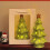 Ceramic Christmas Tree Ornament Green Mini House 7.01x3.03 1
