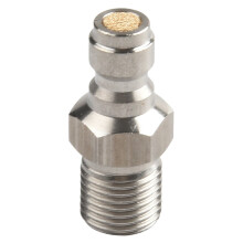 Stainless Steel Air Supplement Fitting 8mm Male M10x1 1/8