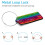 Luggage Tags Rainbow Print with Stainless Steel Loop 2 Pack 2