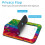 Luggage Tags Rainbow Print with Stainless Steel Loop 2 Pack 3