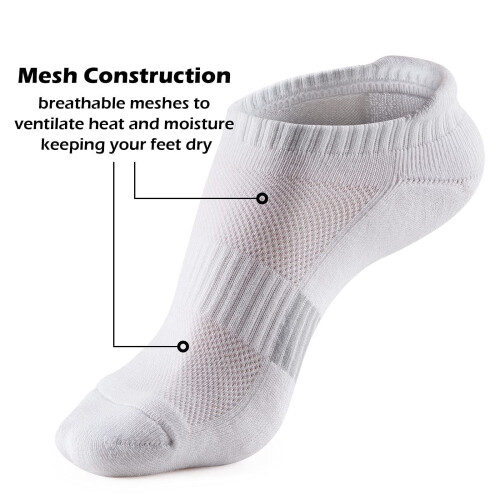 Women's Ankle Socks Running Athletic No-Show Cushioned 1