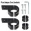 Motorcycle Headlight Mounting Brackets 2 pcs 1 inch Black 3