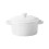 White Ceramic Soup Bowl with Lid and Double Handles 2