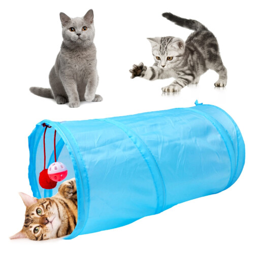 Cat Tunnel Toy for Interactive Play and Boredom Relief 1