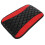 Center Console Cover PU Leather Waterproof Red 1 Piece 5