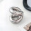 Ceramic Brush Holder Stand Silver Minimalist 1