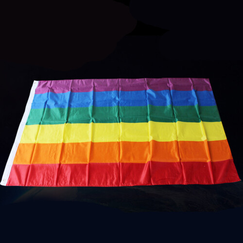 Rainbow Flag LGBT Pride Banner 3x5 ft with Brass Grommets 1