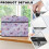 Sewing Machine Dust Cover Pink Marble Butterfly Design with 6