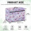 Sewing Machine Dust Cover Pink Marble Butterfly Design with 7