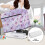 Sewing Machine Dust Cover Pink Marble Butterfly Design with 5