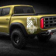 US Flag Outdoor Truck Rear Gear Banner Sticker
