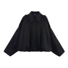 Women's Faux Suede Cropped Motorcycle Jacket
