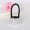 Silver Acrylic Ponytail Cuff for Women One Size 6