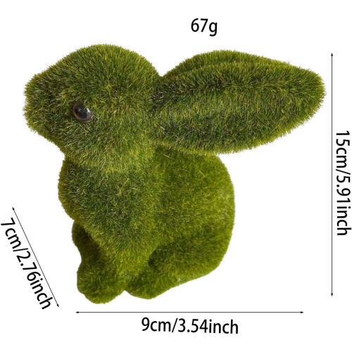Easter Bunny Resin Figurine Tabletop Decoration 13cm 2