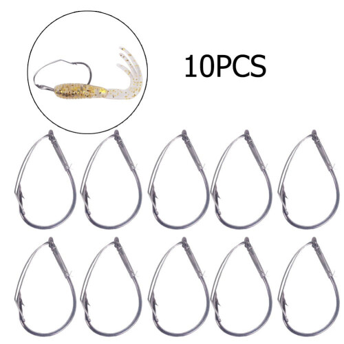 High Carbon Steel Wacky Rig Hooks 10 Pcs 1