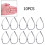 High Carbon Steel Wacky Rig Hooks 10 pcs 3