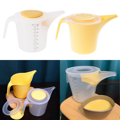 Kunststoff-Messkrug, Gießbecher mit Spritzdeckel,-Transparent 2