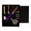 Quill Pen Set with Purple Heart-shaped Holder 2
