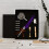 Quill Pen Set with Purple Heart-shaped Holder 4