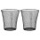 Black Iron Wire Waste Bin Minimalist Outdoor 2 pcs 1