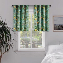 Sage Green Watercolor Botanical Curtains 36 inch 2 pcs