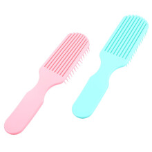 Pink Hair Brush Ergonomic Handle 2 Pieces