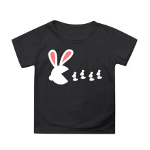 Kids Easter Tee Petal Sleeve Black 3-4 Years