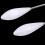 Bombarde Float Fishing Weight 2.6g 3g 4g White 2pcs 7