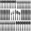Black Stainless Steel Flatware Set 60-Piece for 12 1