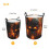 Fire Skull Gothic Laundry Hamper Foldable with Handle 3