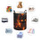 Fire Skull Gothic Laundry Hamper Foldable with Handle 4