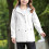 Girls' Waterproof Softshell Jacket with Hood 130cm White 4
