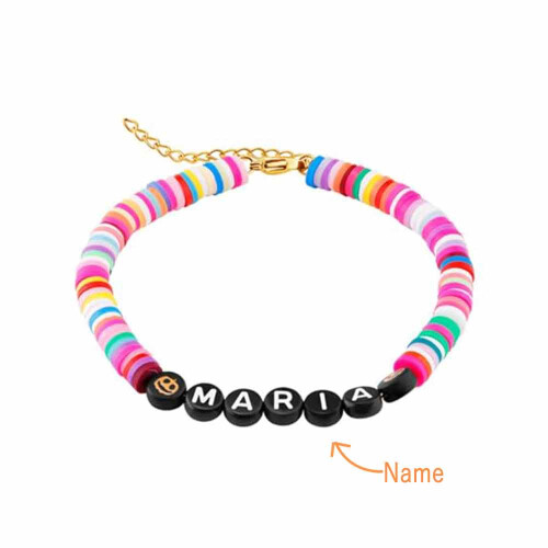 Personalized Beaded Bracelet for Women Custom Name Handmade